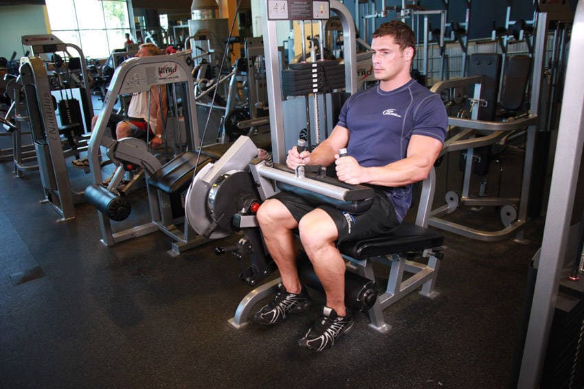 Seated Leg Curls end position